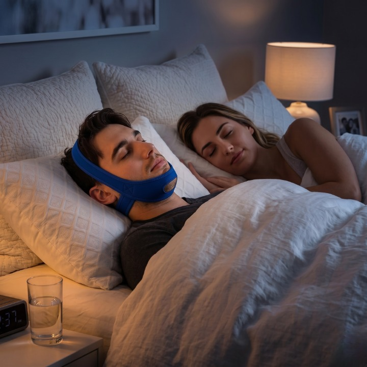Chin Strap Anti-Snoring Neoprene Adjustable Velcro