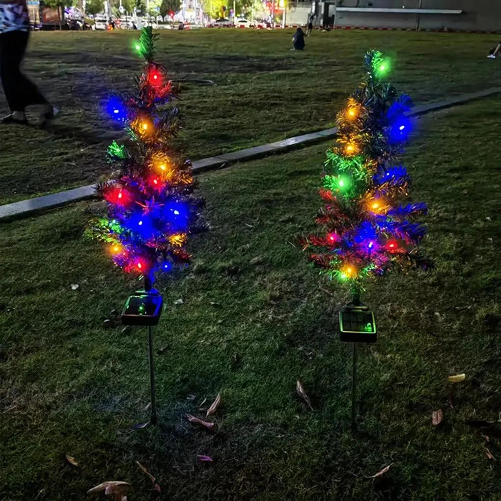 Christmas Tree Solar Warm White LED Weatherproof 75 cm
