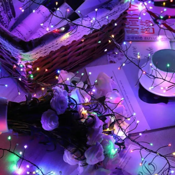 Christmas Tree String Lights Flexible Copper Wire Energy-Efficient LEDs