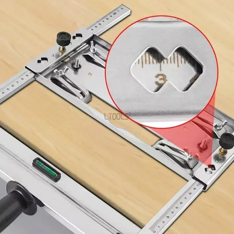 Circular Saw Guide Rail Quick-Release Adjustable 0–12.6 In