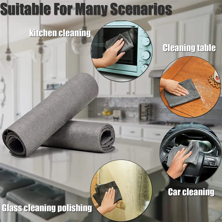Cleaning Cloth Microfiber Streak-Free High Absorbency