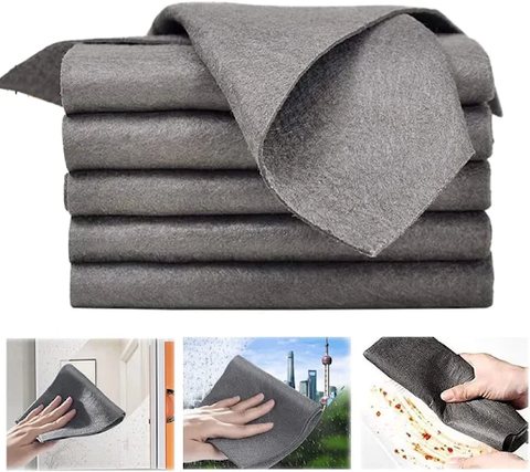 Cleaning Cloths Microfiber Scratch-Free Set of 5