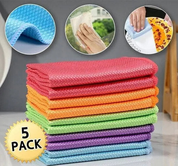 Cleaning Cloths Streak-Free Super Absorbent Quick-Drying