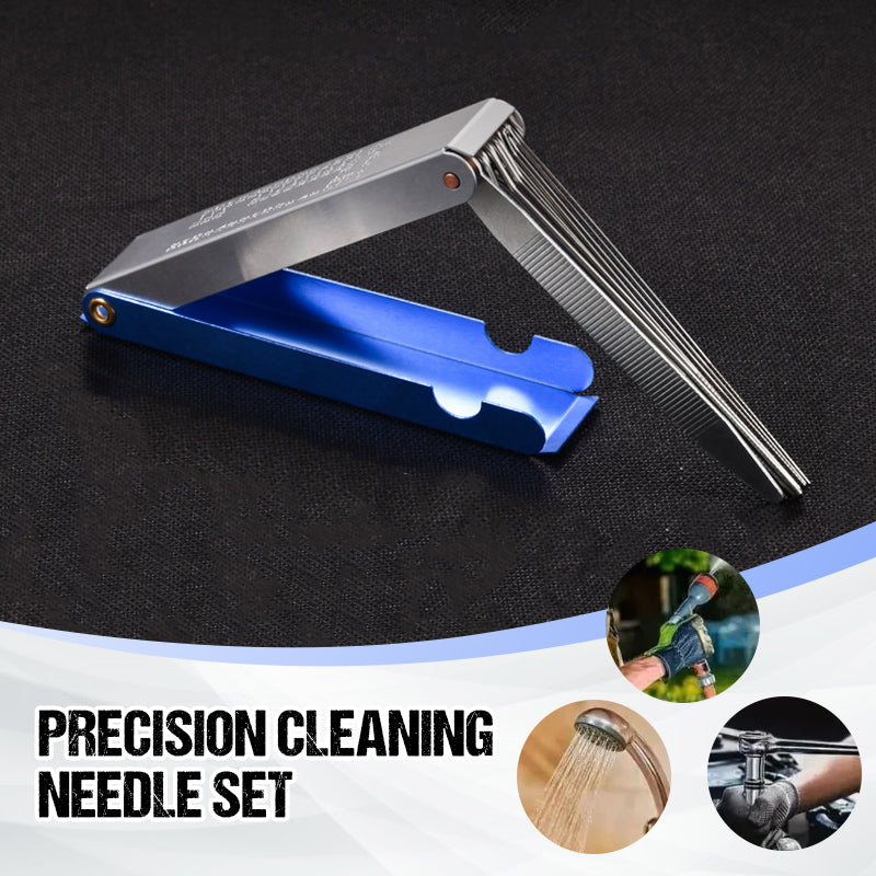 Cleaning Needle Set Stainless Steel Multi-Size Foldable Case