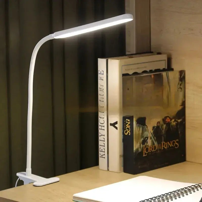 Clip Desk Lamp Dimmable Adjustable Color Temp USB Powered