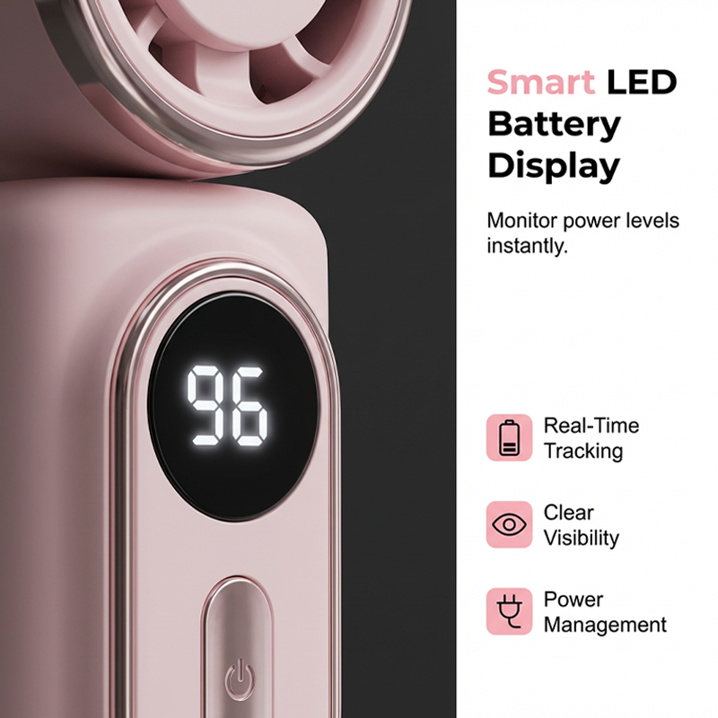 Clip Fan Universal Clip LED Battery Indicator