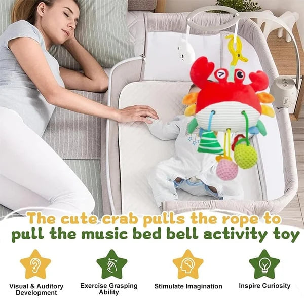 Clip-On Activity Toy Crab Rattle & Mirror Star Teether
