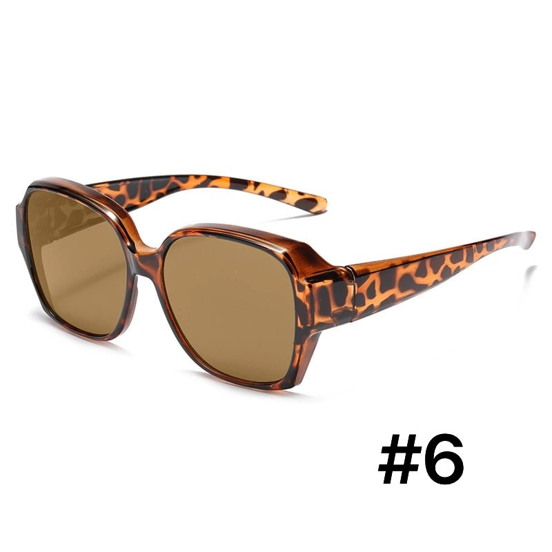 Clip-On Sunglasses Polarized & UV Protection Fits Over Glasses