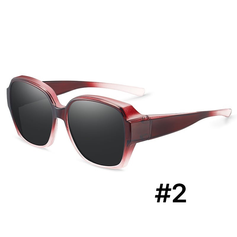 Clip-On Sunglasses Polarized & UV Protection Fits Over Glasses