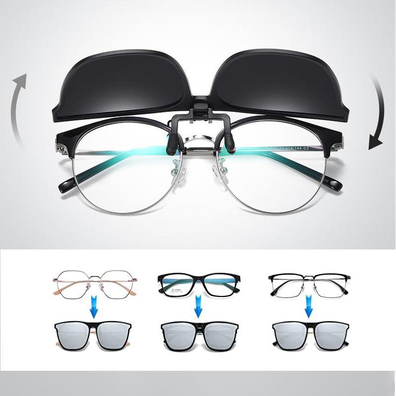 Clip-On Sunglasses Polarized UV400 Flip-Up Ultralight