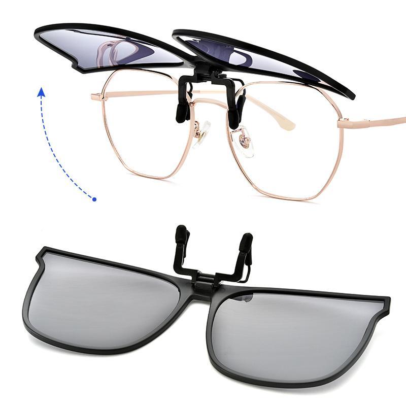 Clip-On Sunglasses Polarized UV400 Flip-Up Ultralight