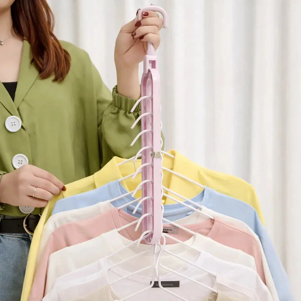 Closet Organizer Space-Saving Holds 9 Garments 3-Pack