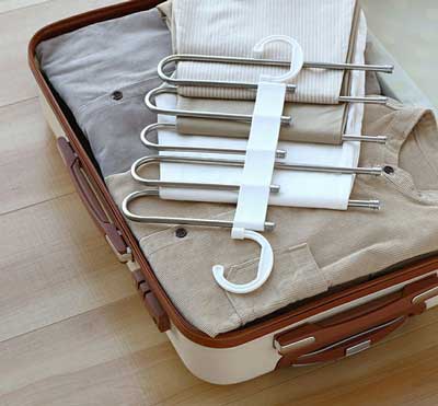 Clothes Hanger Foldable 5-Hook Stainless Steel