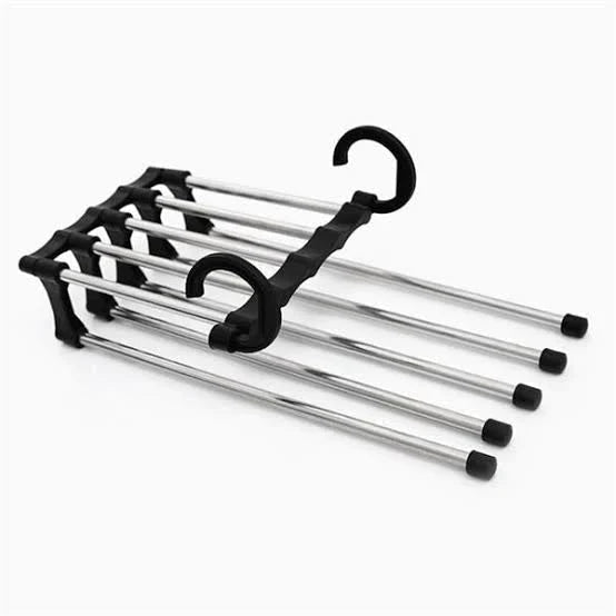 Clothes Hanger Foldable 5-Hook Stainless Steel