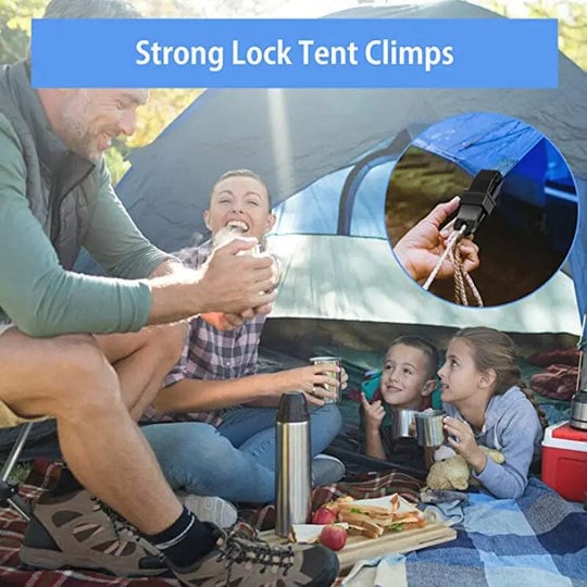 Clothespins Spiral Closure Non-Slip & Weatherproof 50-Piece Set