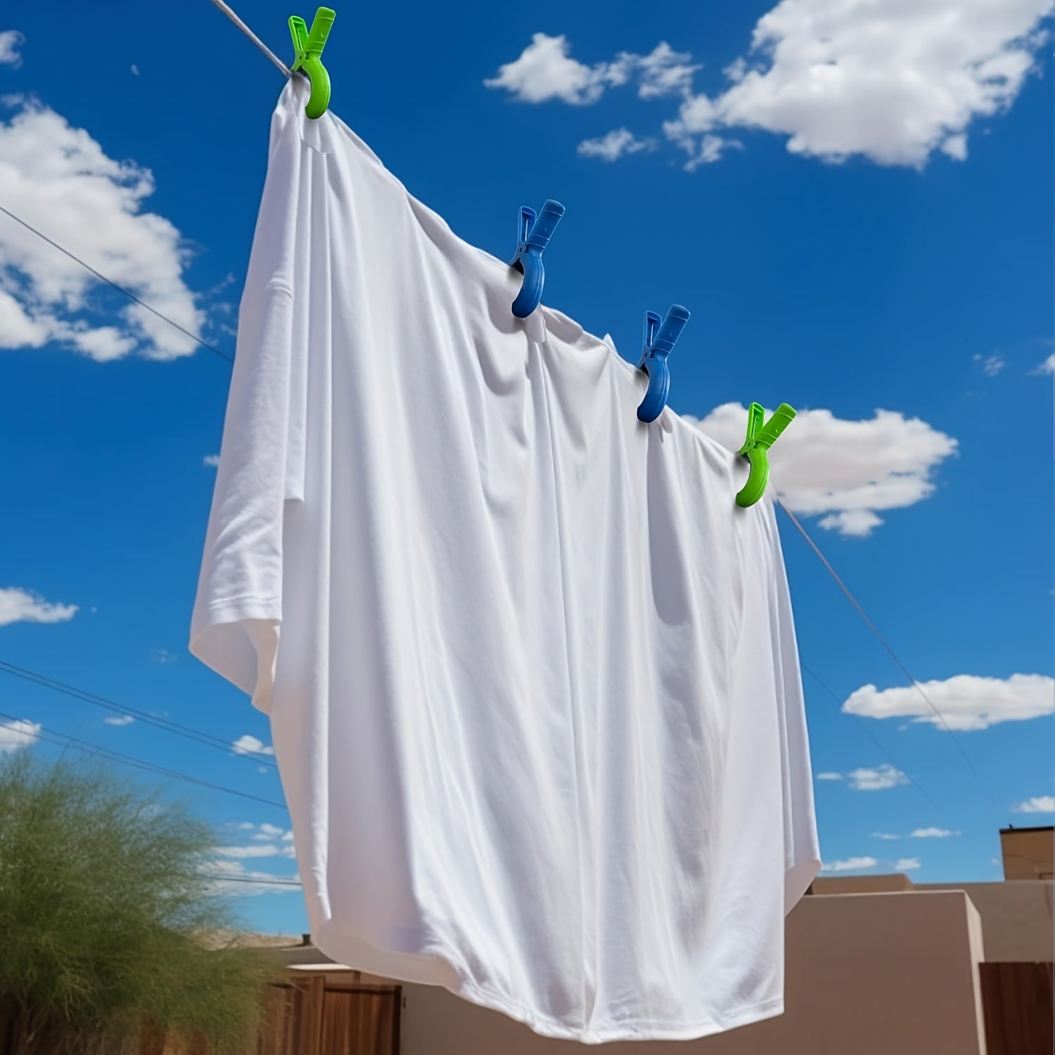 Clothespins Weatherproof Wind-Resistant Reusable 4-Pack