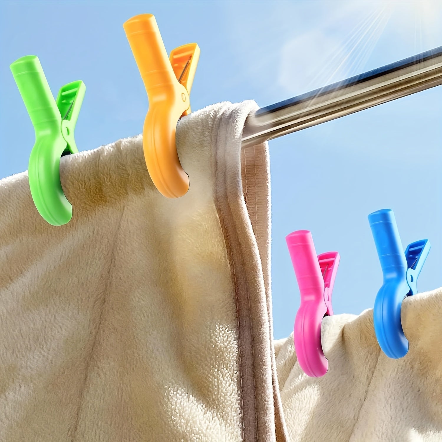 Clothespins Weatherproof Wind-Resistant Reusable 4-Pack