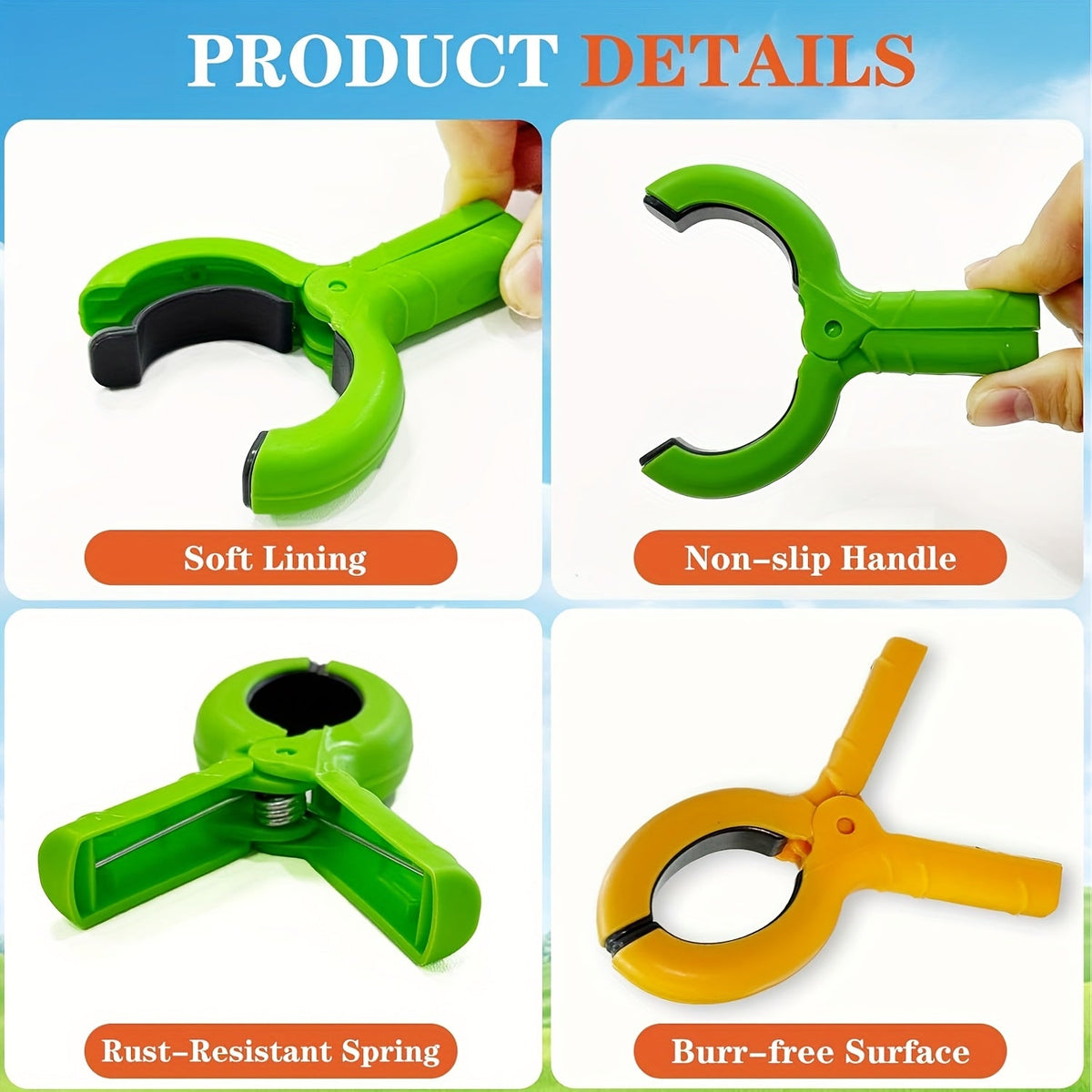 Clothespins Weatherproof Wind-Resistant Reusable 4-Pack