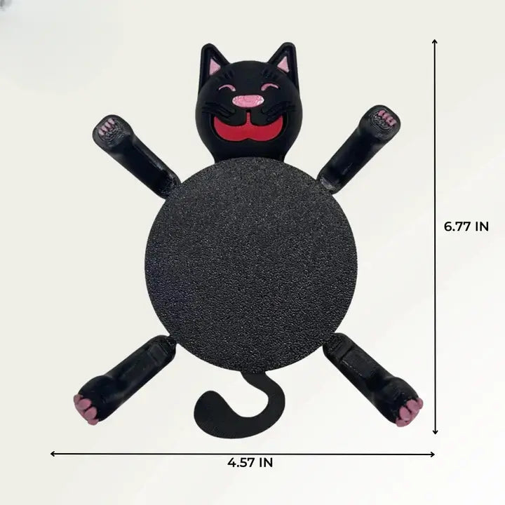 Coaster Cat Shape Heat & Water-Resistant Wipe Clean