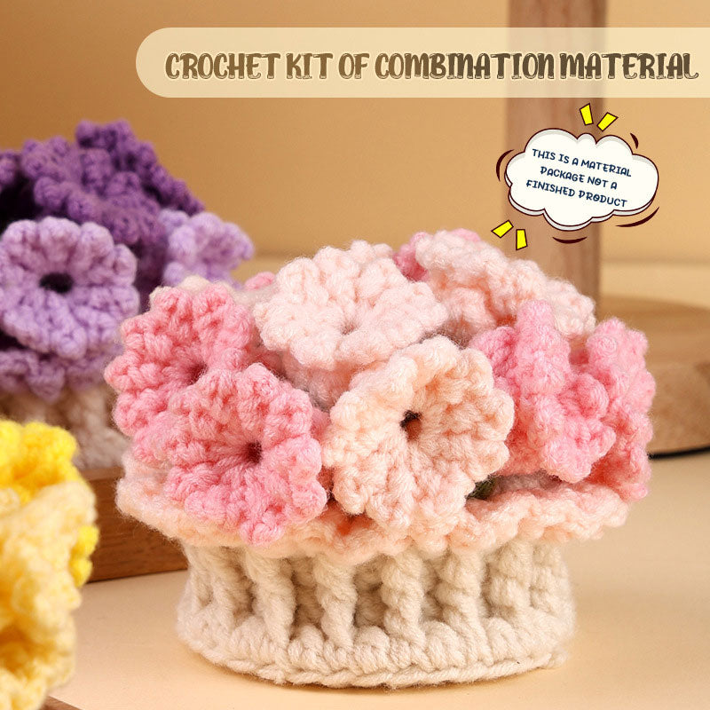 Coaster Kit DIY Soft Wool Floral