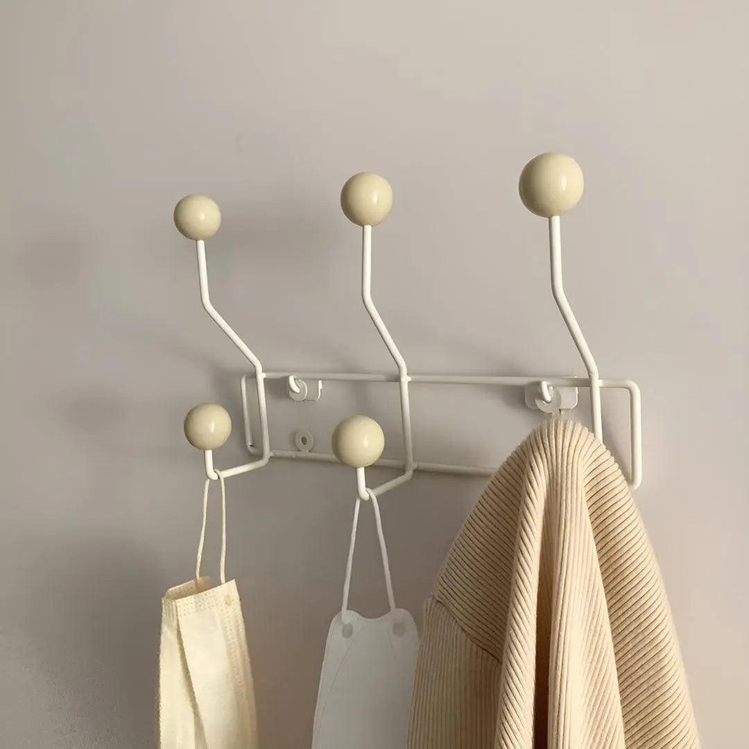 Coat Rack Wall-Mounted Cast Iron Mounting Kit Included