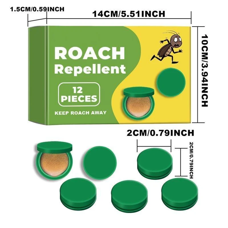 Cockroach Bait Adhesive Low Odor 12 Pack