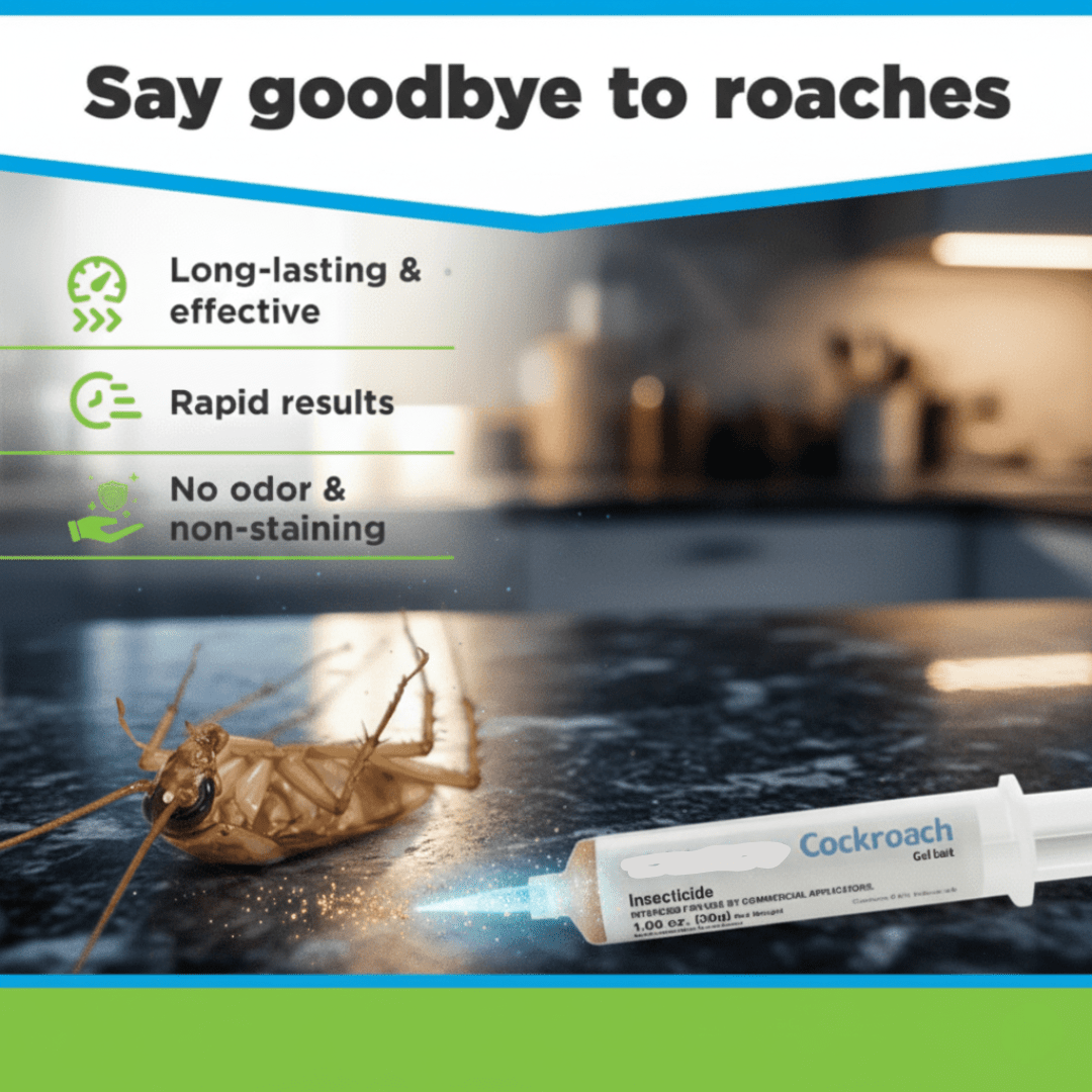 Cockroach Gel Syringe Applicator Odorless 3-Month Protection