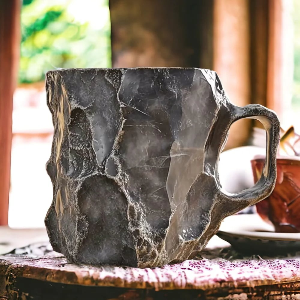 Coffee Mug Mineral Crystal Insulated Multicolor