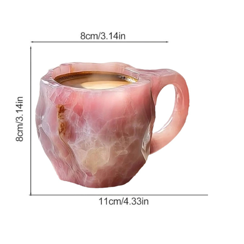Coffee Mug Mineral Crystal Insulated Multicolor