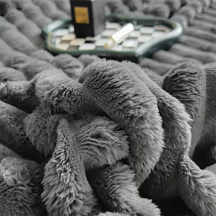 Comforter Extra Thick Ribbed Polyester Lightweight Warmth