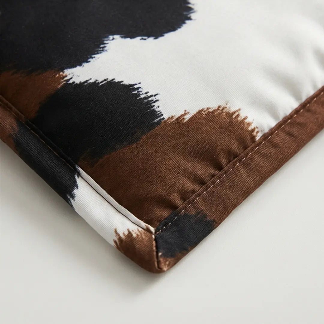 Comforter Set Cowhide Print Lightweight Colorfast Polyester