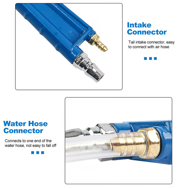 Compressed Air Blow Gun Long Metal Tube Copper Tip