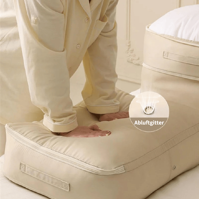 Compression Storage Bag Double Zipper 40% Space-Saving