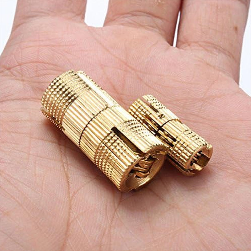 Concealed Hinges Recessed Invisible Brass 180 Degree