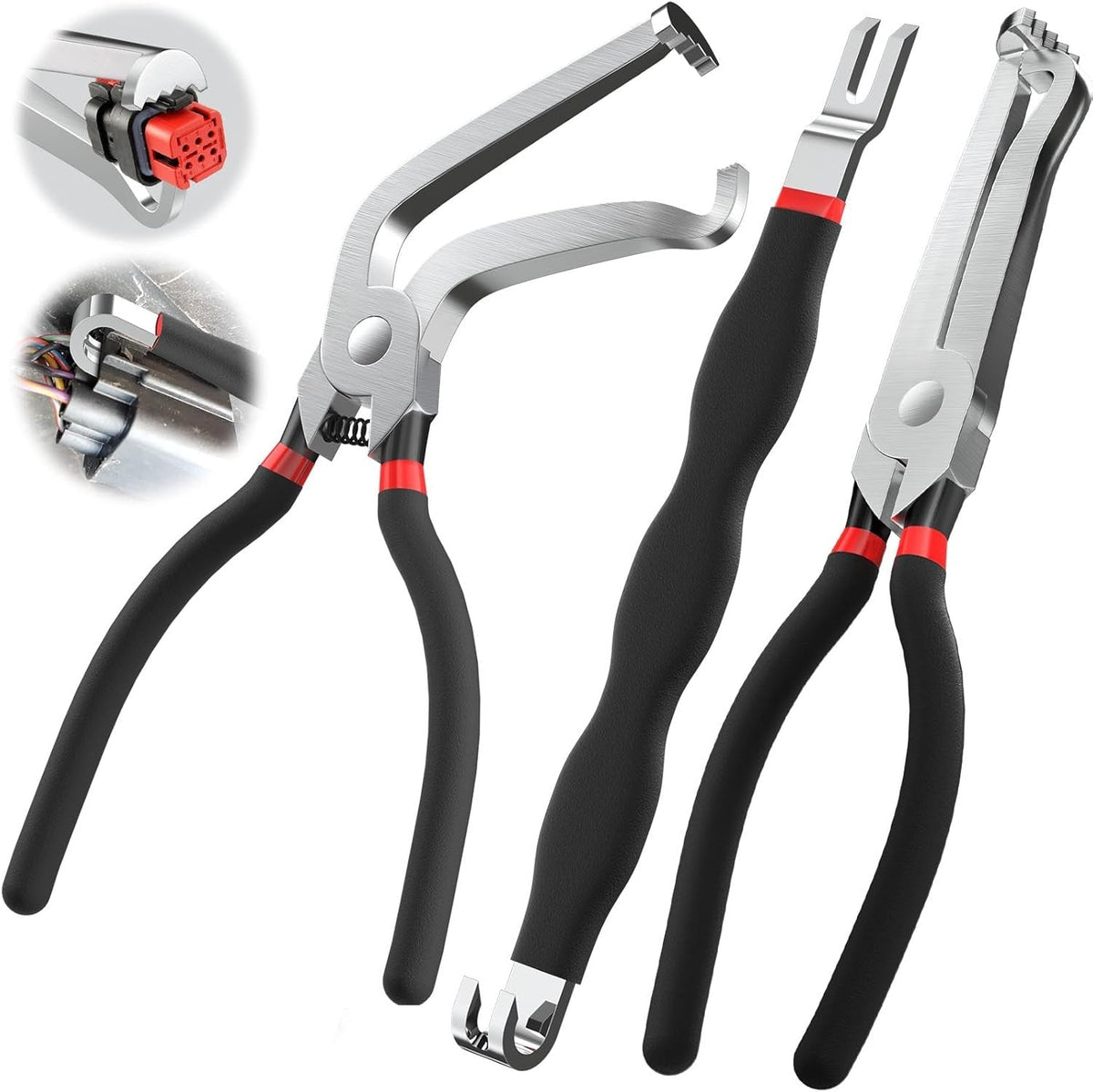 Connector Release Pliers Double-Ended Carbon Steel Non-Slip Handles