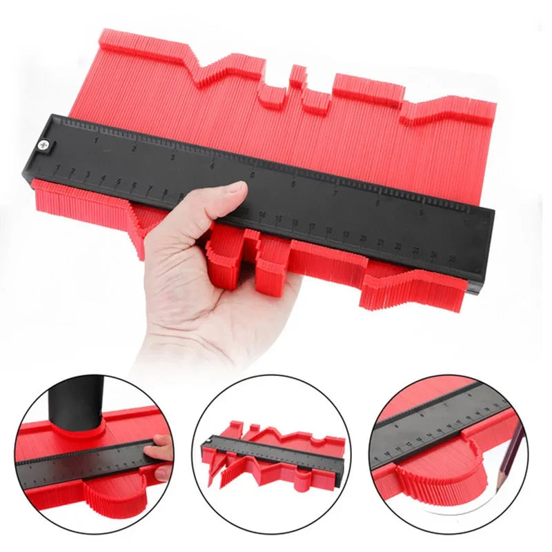 Contour Gauge Millimeter Precision ABS Plastic 9.84 Inch Range