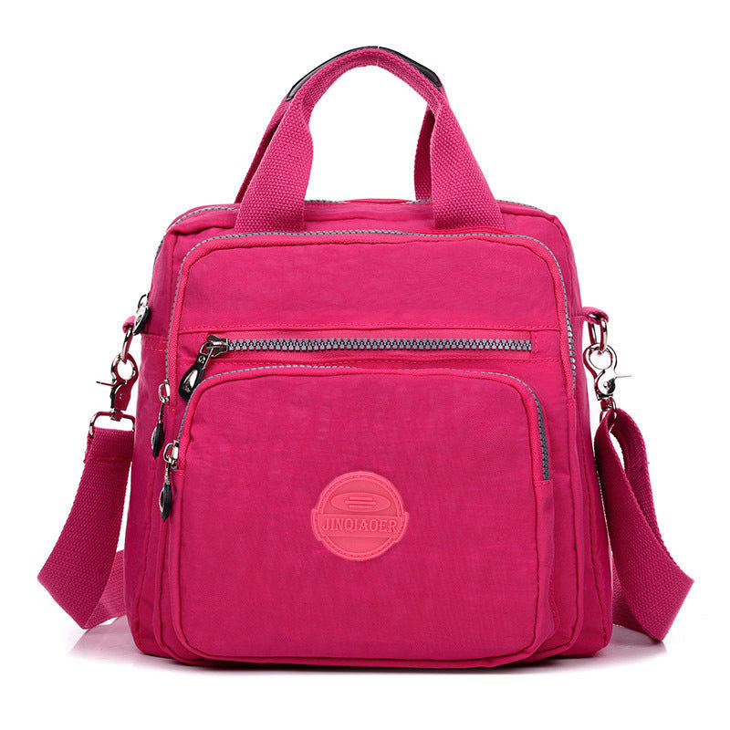 Convertible Bag 3-in-1 Handbag Shoulder Backpack Water-Resistant Nylon