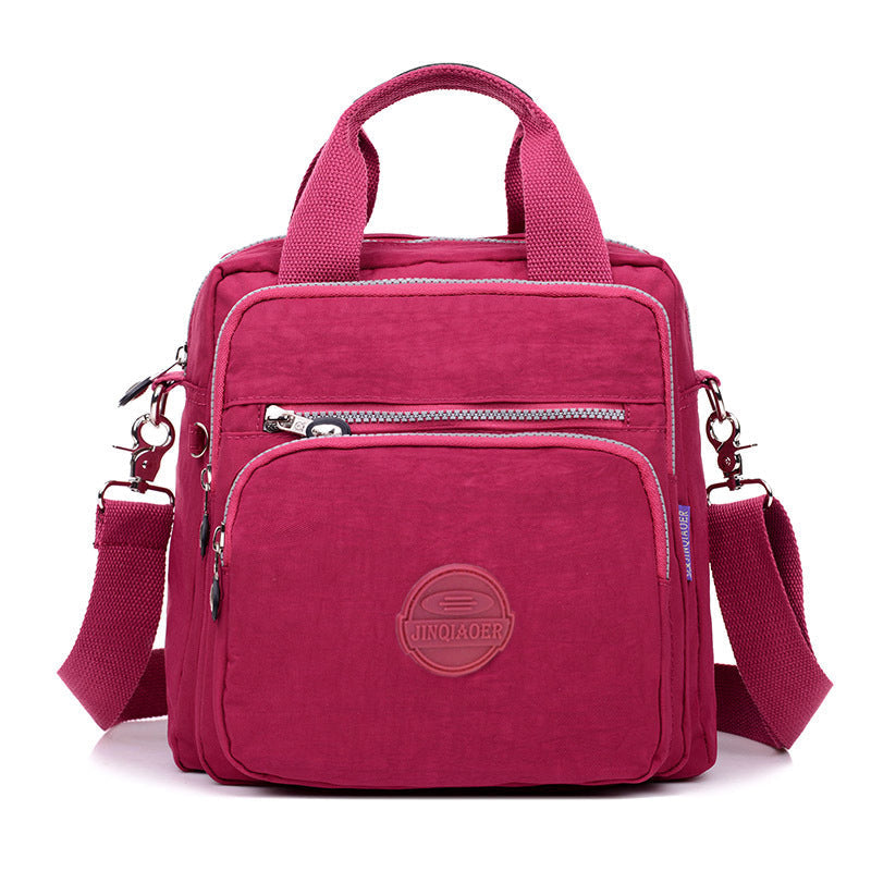 Convertible Bag 3-in-1 Handbag Shoulder Backpack Water-Resistant Nylon