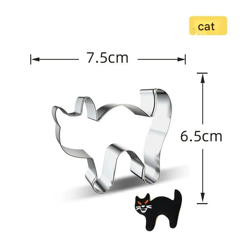 Cookie Cutter Set Halloween Stainless Steel 7-Piece Dishwasher Safe