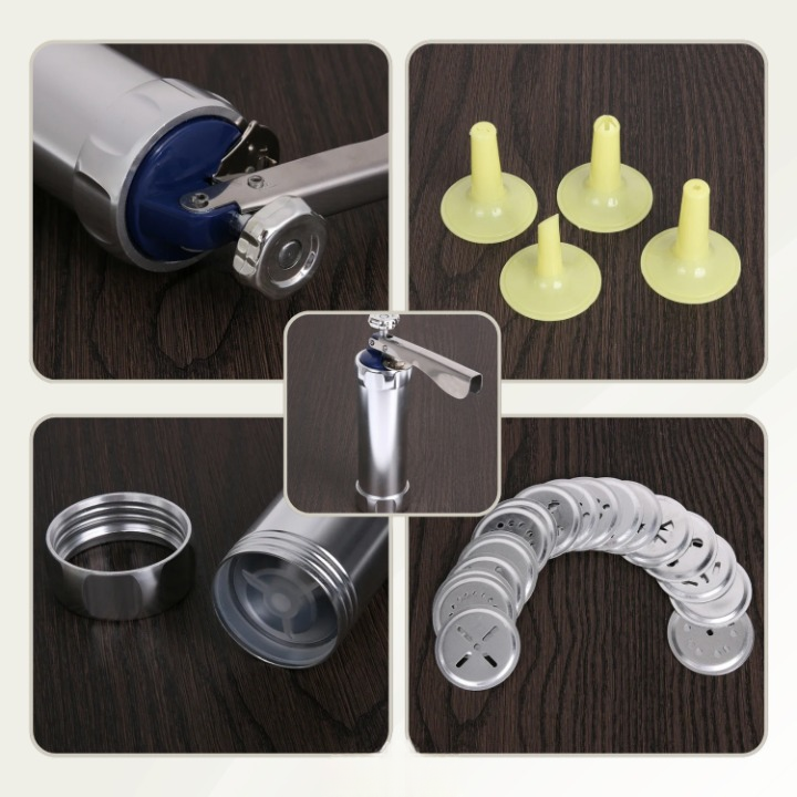 Cookie Press 20 Pattern Templates Adjustable Dial