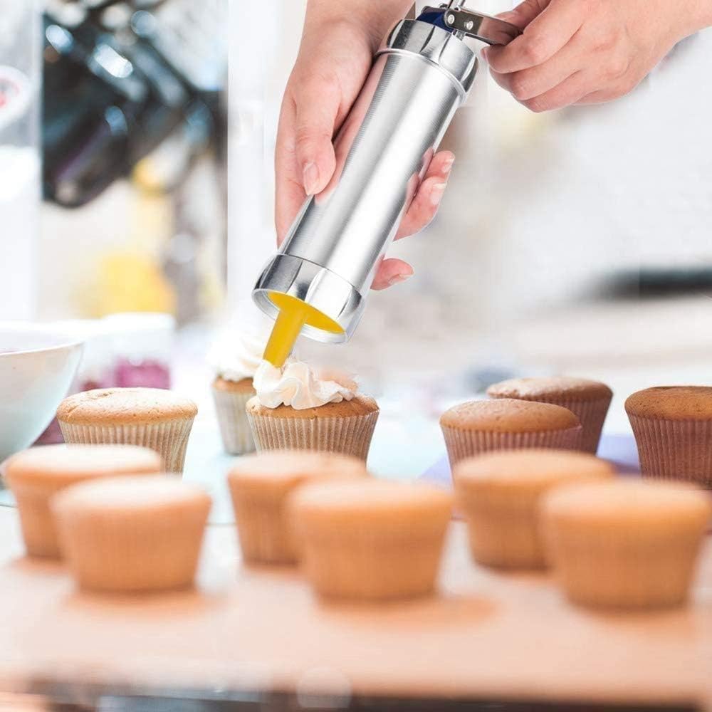Cookie Press Stainless Steel 20 Shapes & 4 Nozzles