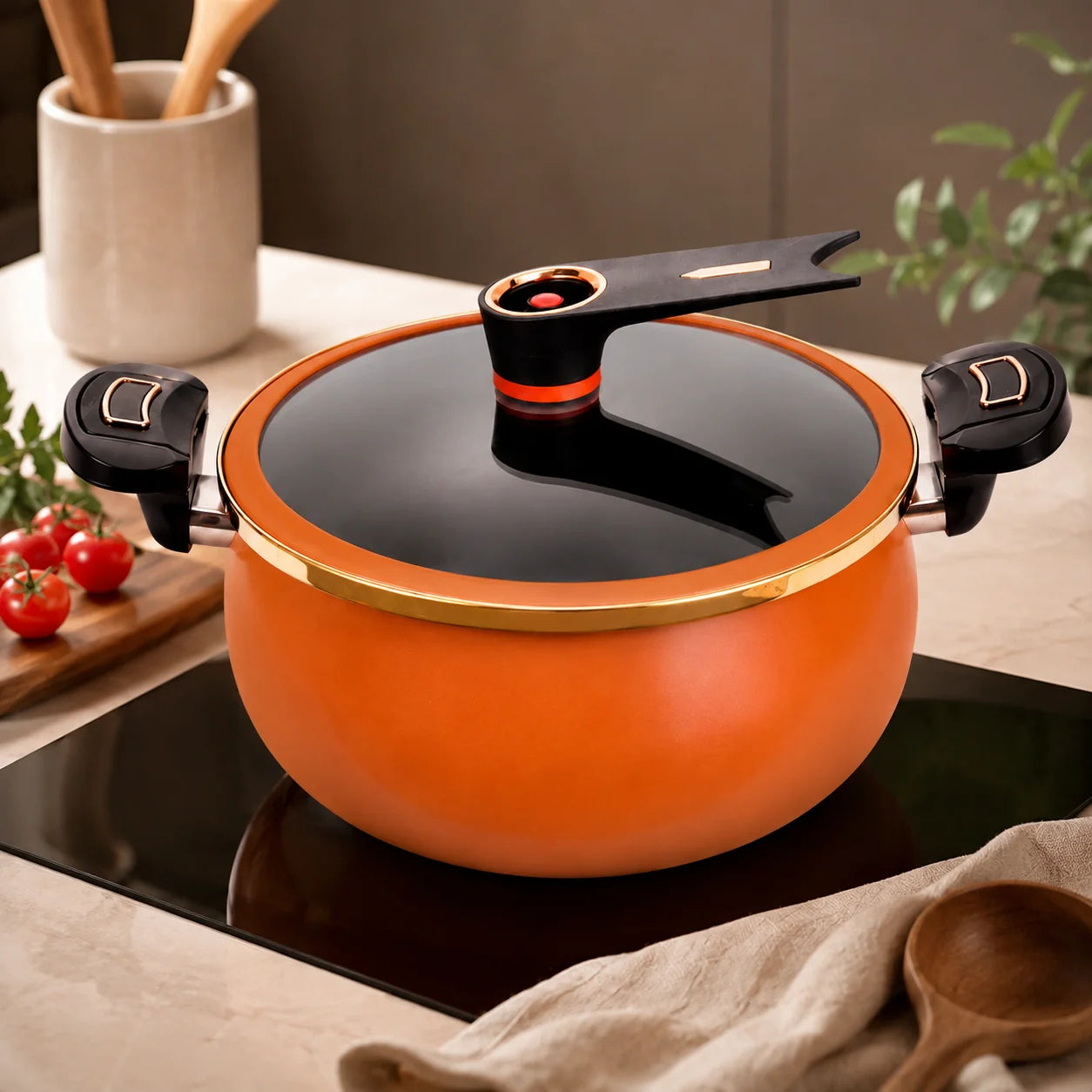 Cooking Pot 7 L Non-Stick Induction & Gas