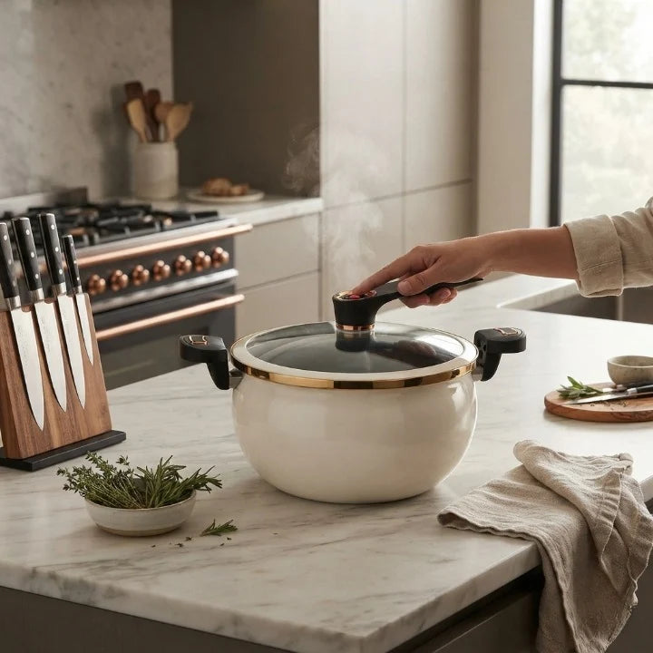 Cooking Pot 7 L Non-Stick Induction & Gas