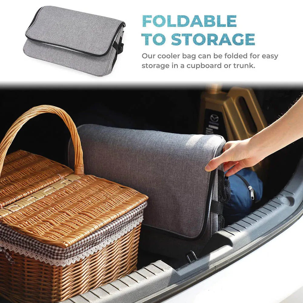 Cooler Bag 35-Liter Insulated Foldable & Removable Shoulder Strap