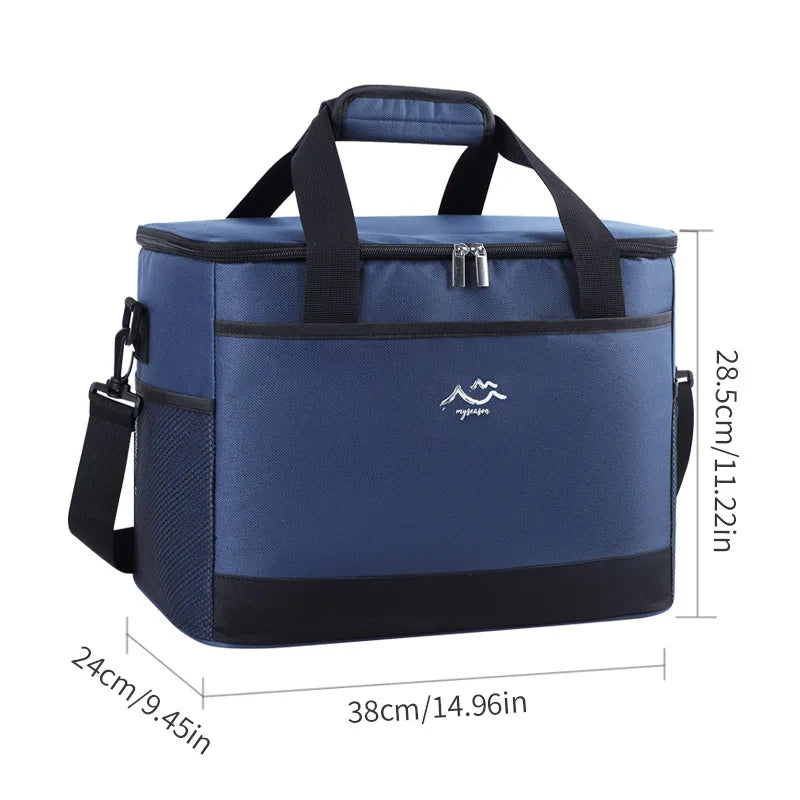 Cooler Bag Insulated Large Capacity Detachable Strap