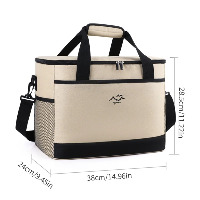 Cooler Bag Insulated Large Capacity Detachable Strap