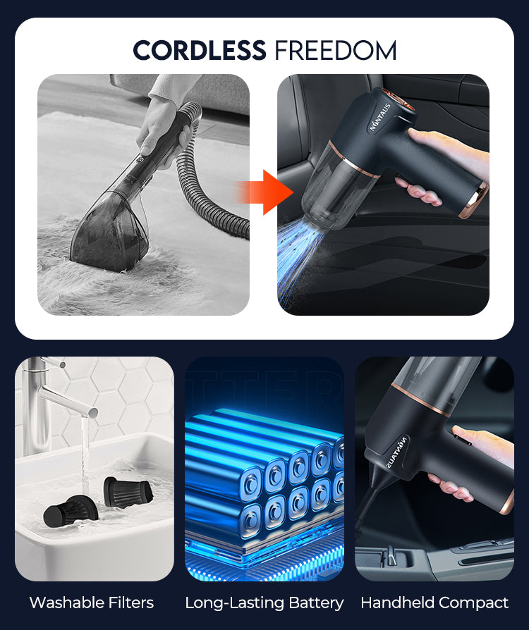 Cordless Vacuum Powerful Suction Lightweight Multi-Surface