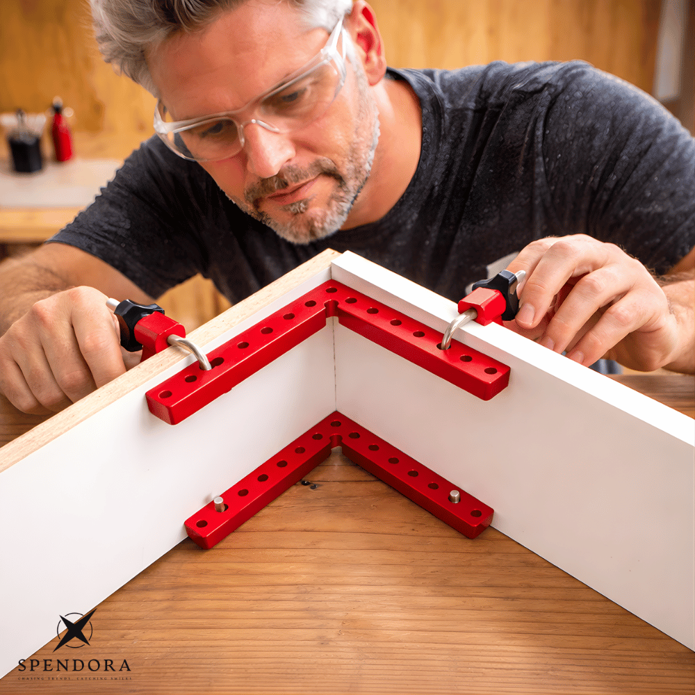 Corner Clamp Set Aluminum 90° Multi-Point Clamping