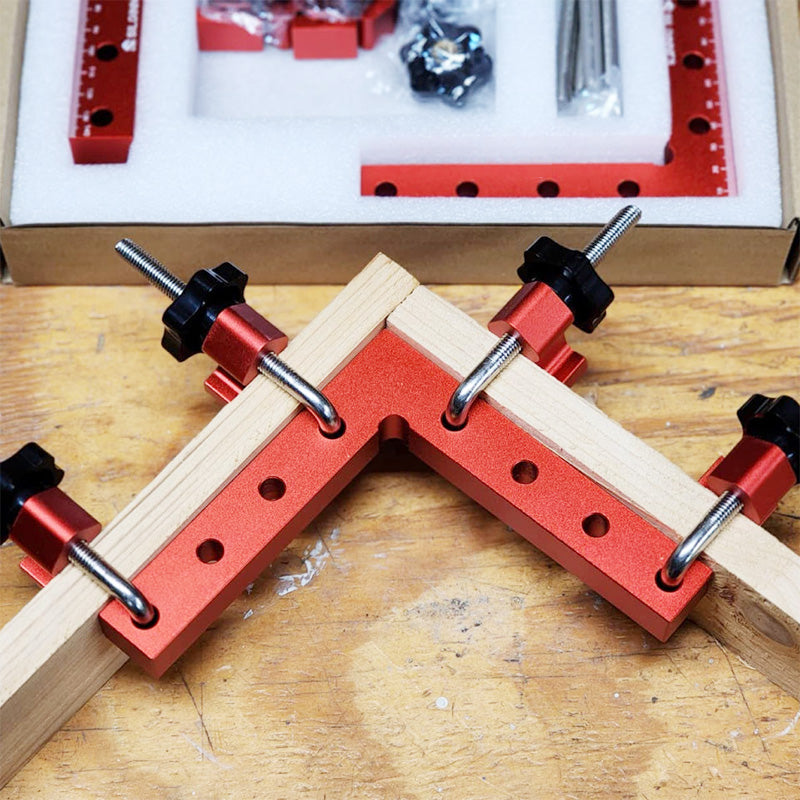 Corner Clamp Set Aluminum 90° Multi-Point Clamping