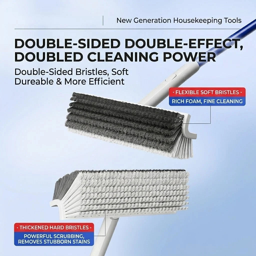 Corner & Grout Brush 180° Rotating Head Stiff Bristles